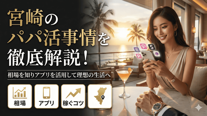 宮崎のパパ活事情を徹底解説！相場を知りパパ活アプリ･サイトを活用してパパ活生活
