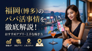 福岡（博多）のパパ活事情・おすすめマッチングアプリ・上手な稼ぎ方を徹底解説