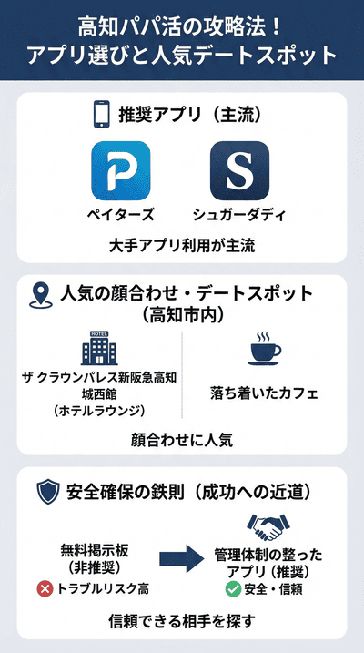 【解説】高知パパ活の攻略法！アプリ選びと人気デートスポット