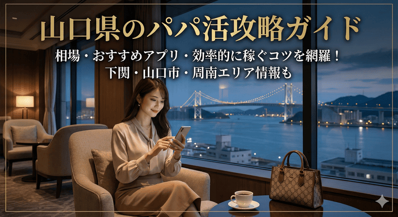 山口県のパパ活相場・おすすめ出会い系アプリ・効率的に稼ぐコツを解説