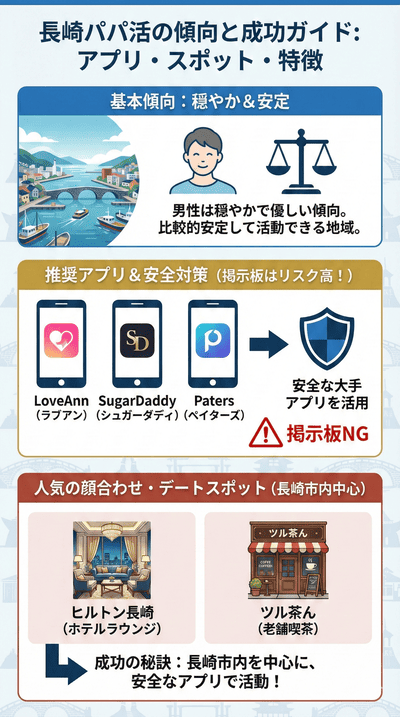 【解説】長崎パパ活の傾向とおすすめアプリ・デートスポット